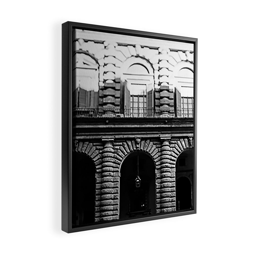 Florence Arches in B+W  |  Travel Photography Framed Canvas Print Gallery Image 2