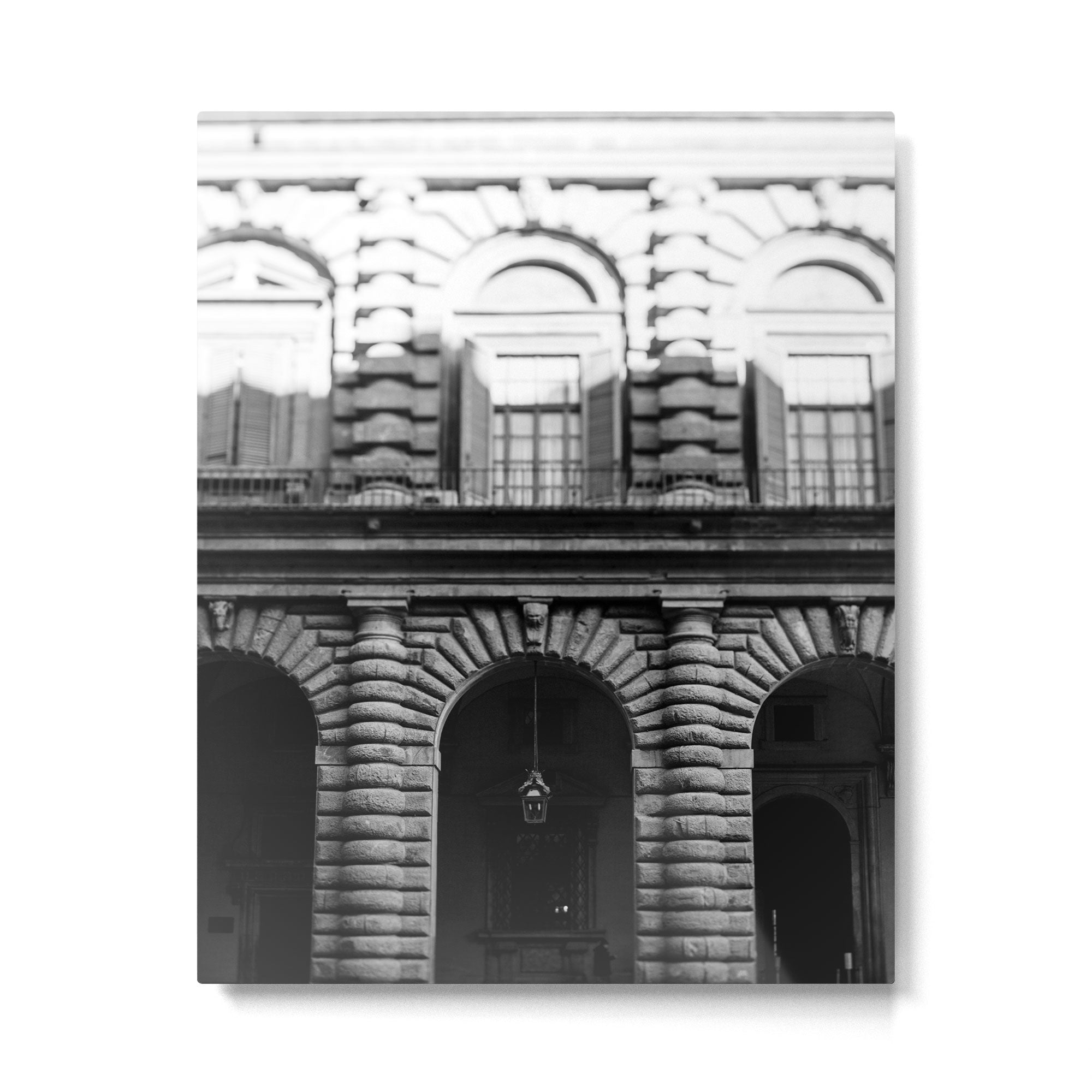 Florence Arches in B+W  |  Travel Photography Metal Print Gallery Image 4