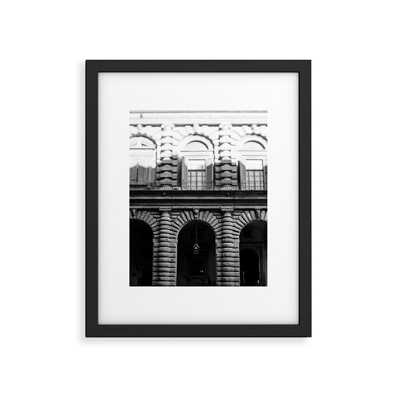Florence Arches in B+W  |  Travel Photography Framed Art Print Gallery Image 5