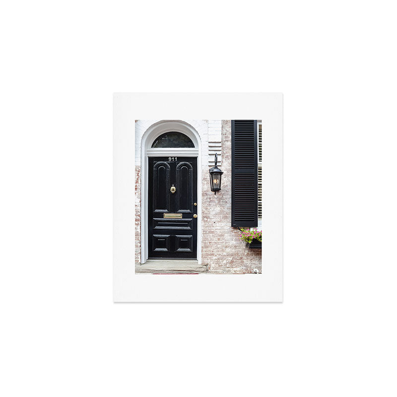 The Glossy Black Door / Alexandria, VA Art Print Gallery Image 1