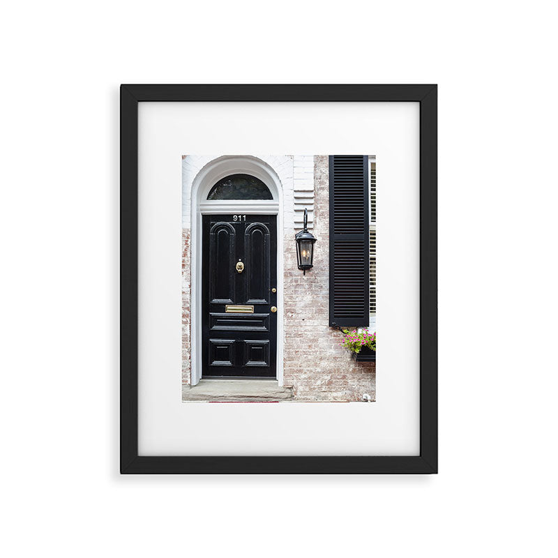 The Glossy Black Door / Alexandria, VA Framed Art Print Gallery Image 5