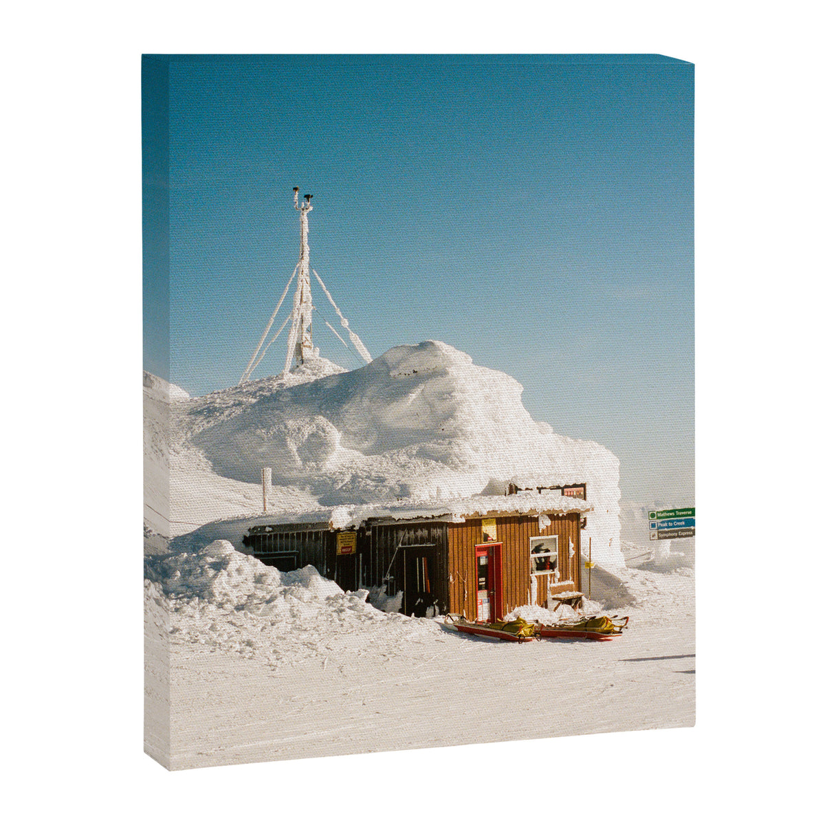 Ski Patrol Cabin Canvas Print Gallery Image 6
