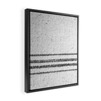 Farmhouse Grain Sack Black Stripes Framed Canvas Print Gallery Image 2