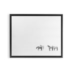 Snow Angels - Winter Horse Photography Framed Canvas Print Gallery Image 3