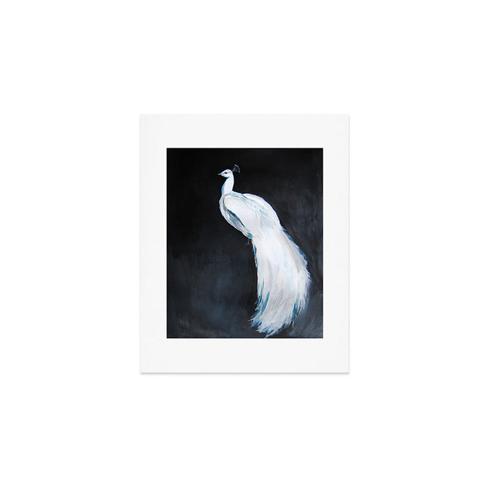 White Peacock II Art Print Gallery Image 1