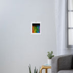 Black Rainbow Color Splatter Art Print Gallery Image 3