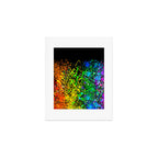 Black Rainbow Color Splatter Art Print Gallery Image 1