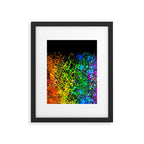 Black Rainbow Color Splatter Framed Art Print Gallery Image 6