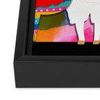 Fiesta Llama Framed Canvas Print Gallery Image 3