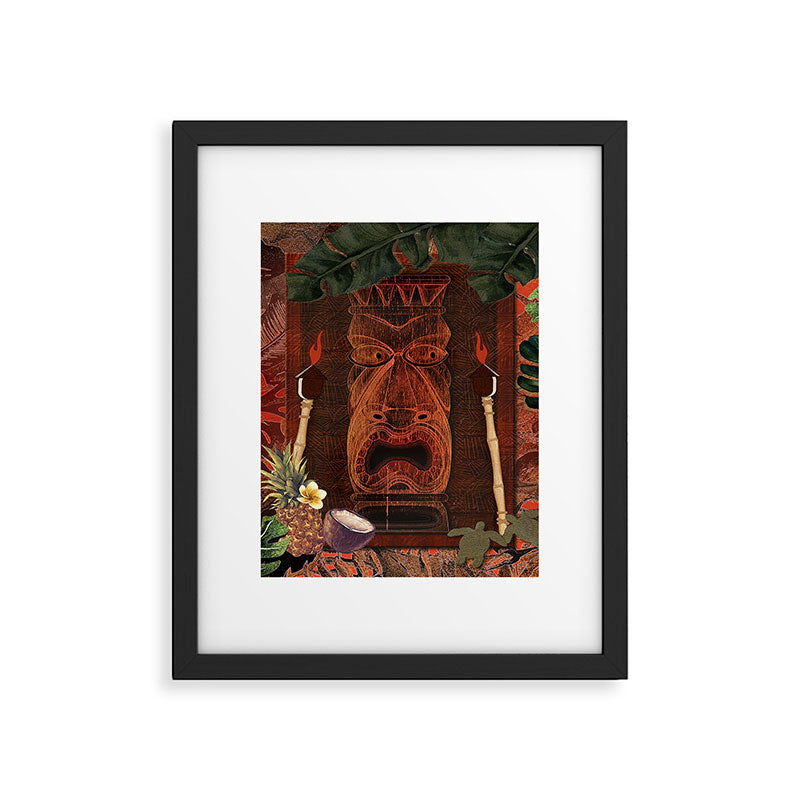 Forbidden Luau Tiki Party Framed Art Print Gallery Image 6