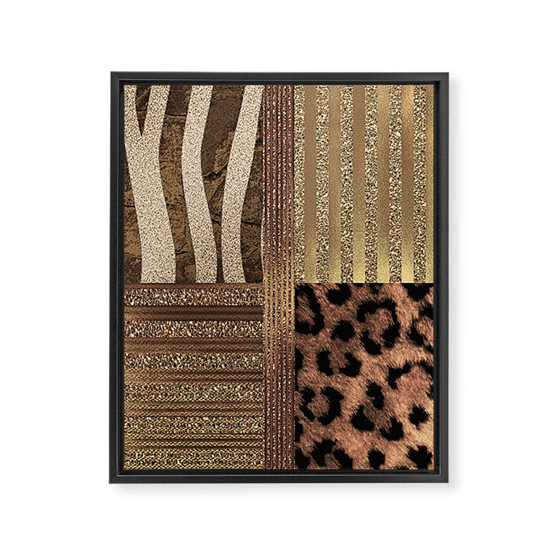 Gold Lioness Safari Chic Framed Canvas Print Gallery Image 6