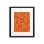 Orange Magic Celestial Sun Moon Stars Framed Art Print Gallery Image 6