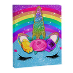 Rainbow Sparkle Unicorn Canvas Print Gallery Image 8