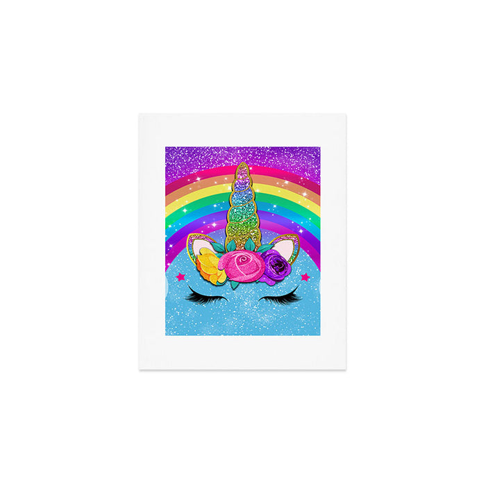 Rainbow Sparkle Unicorn Art Print Gallery Image 1