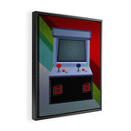 Retro Arcade Joystick Video Game Framed Canvas Print Gallery Image 2