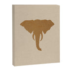 Rustic Brown Elephant Head Canvas Print Gallery Image 6