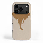 Rustic Brown Elephant Head iPhone Case Gallery Image 1