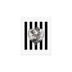 Striped Skeleton Love Couple Marriage Dance Art Print Gallery Image 1