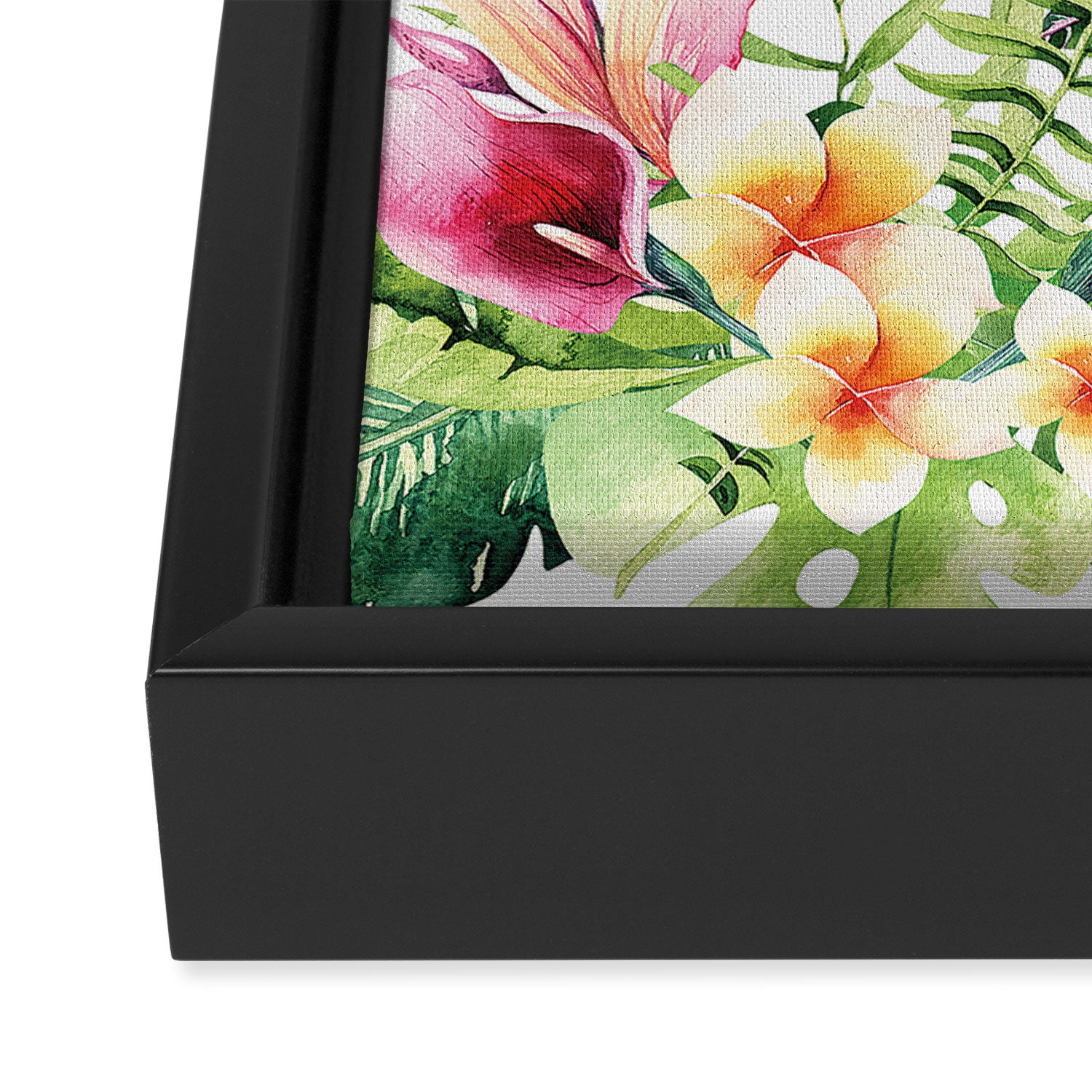 Tropical Botanical Framed Canvas Print Gallery Image 3