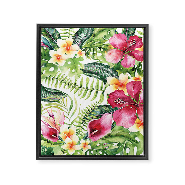 Tropical Botanical Framed Canvas Print Gallery Image 1