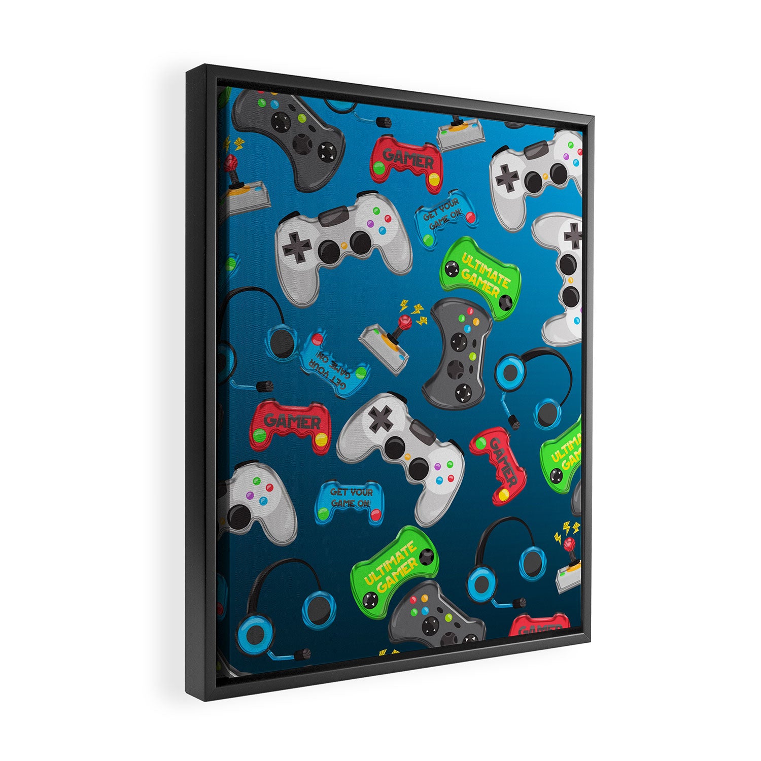 Video Games Framed Canvas Print Gallery Image 2