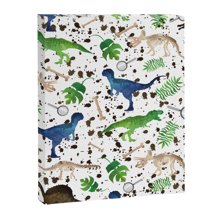 Watercolor Dinosaurs Canvas Print Gallery Image 1