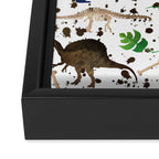 Watercolor Dinosaurs Framed Canvas Print Gallery Image 3