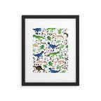 Watercolor Dinosaurs Framed Art Print Gallery Image 6