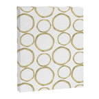White & Gold Circles Canvas Print Gallery Image 8