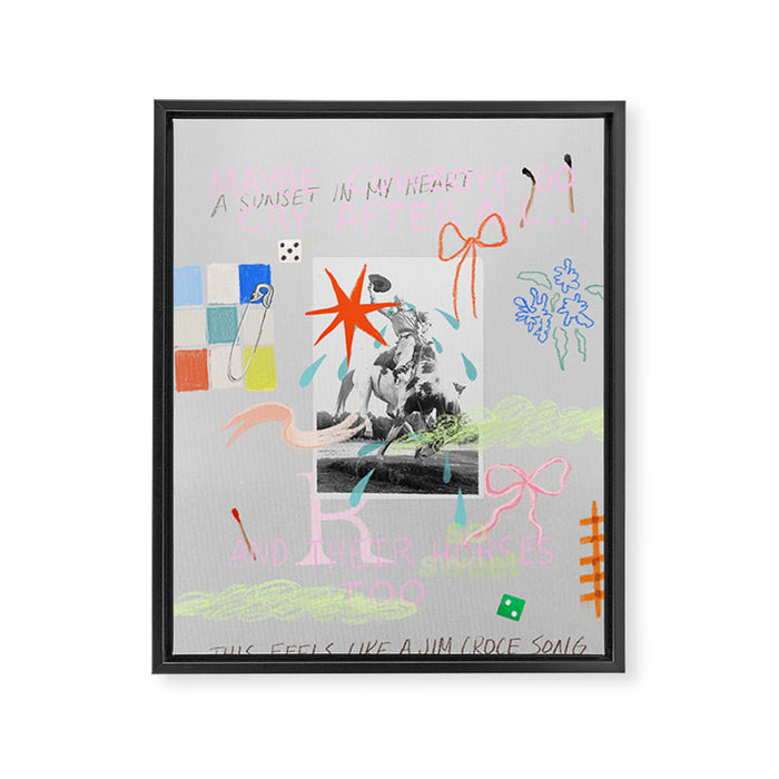 Bits and Pieces Framed Canvas Print Gallery Image 1