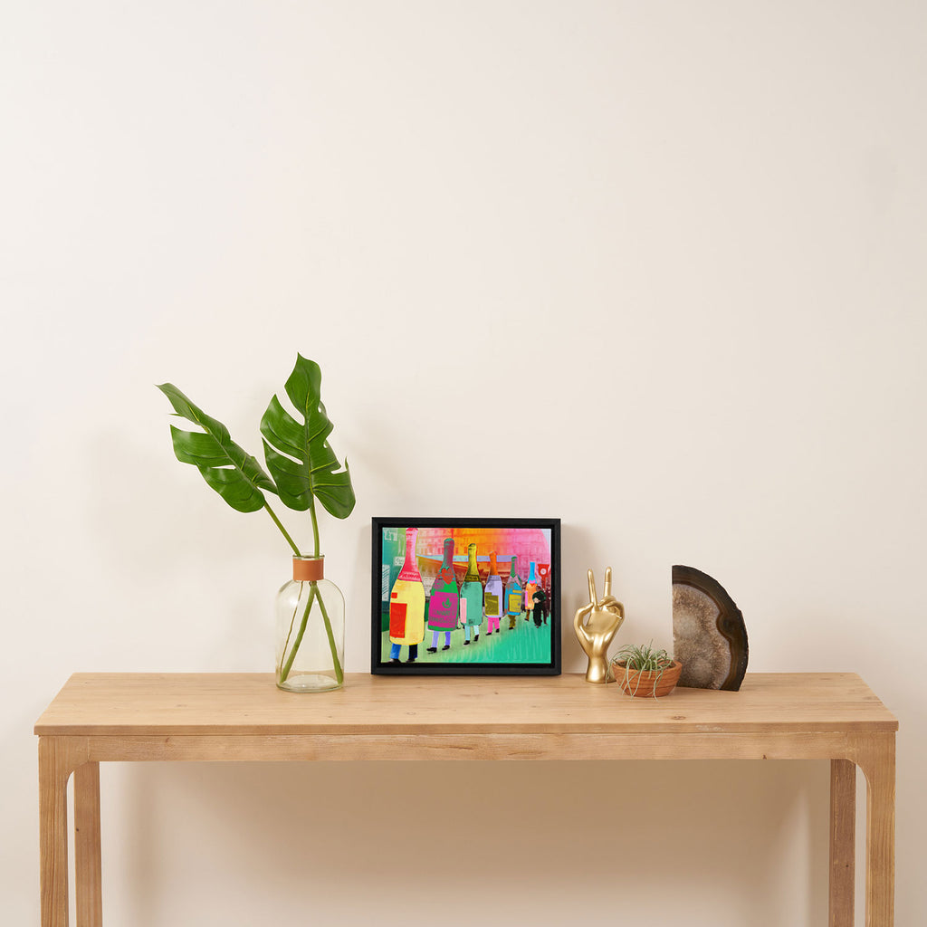 Bubbly Framed Canvas Print Gallery Image 4