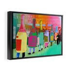 Bubbly Framed Canvas Print Gallery Image 2