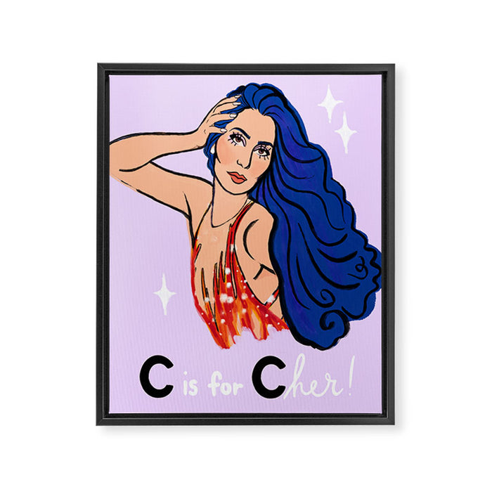 C is for C H E R! Framed Canvas Print Gallery Image 1
