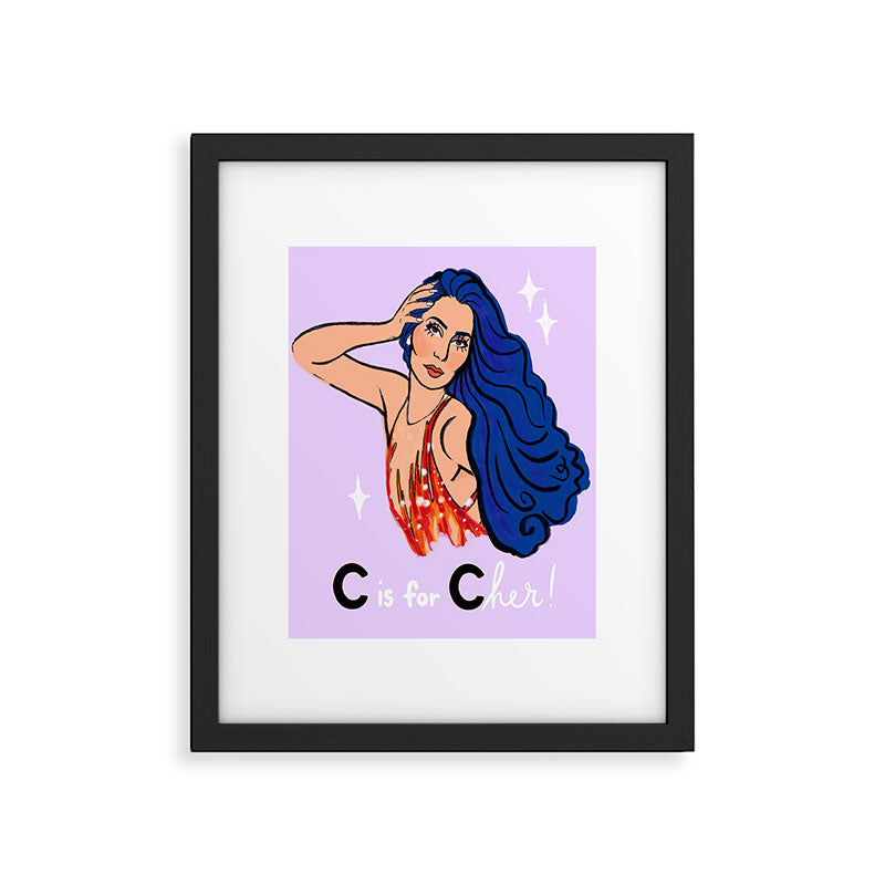 C is for C H E R! Framed Art Print Gallery Image 5