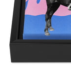 Cryin' at the Rodeo Framed Canvas Print Gallery Image 3
