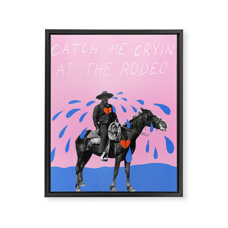 Cryin' at the Rodeo Framed Canvas Print Gallery Image 6