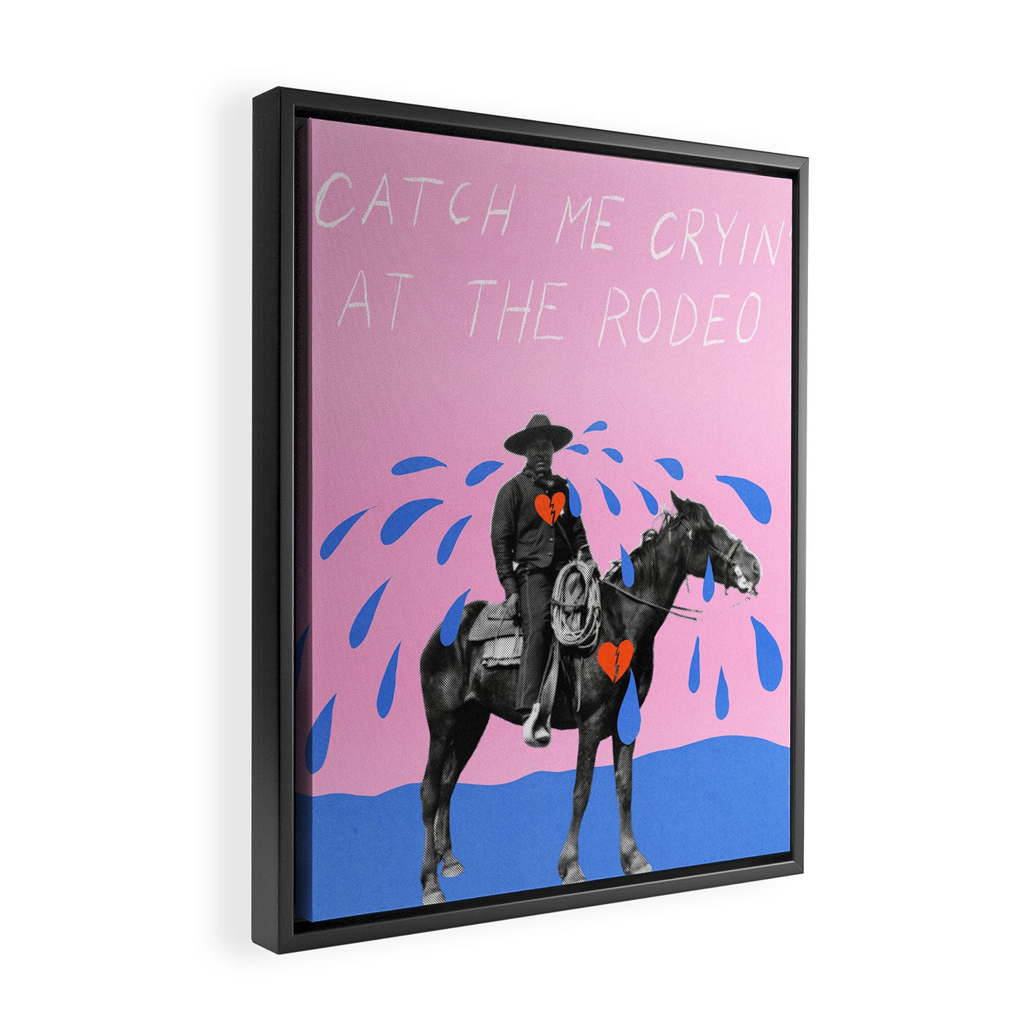 Cryin' at the Rodeo Framed Canvas Print Gallery Image 2