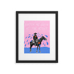 Cryin' at the Rodeo Framed Art Print Gallery Image 4