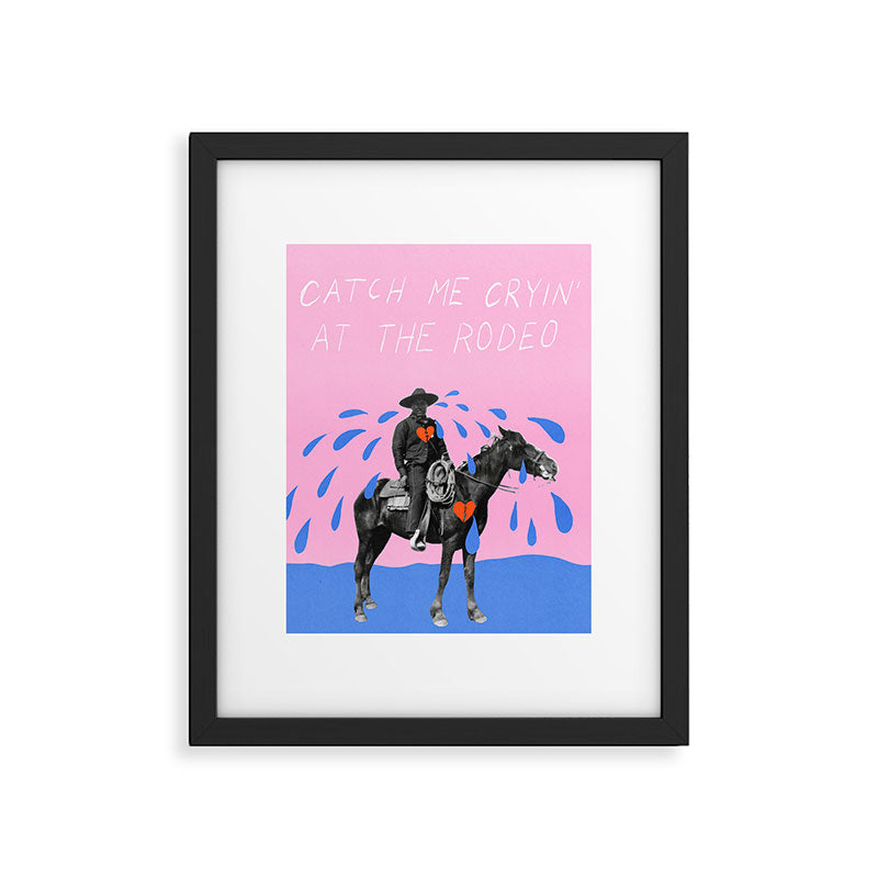 Cryin' at the Rodeo Framed Art Print Gallery Image 4