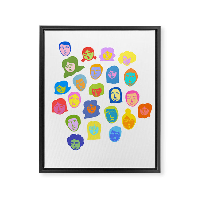 Everyday People Framed Canvas Print Gallery Image 1