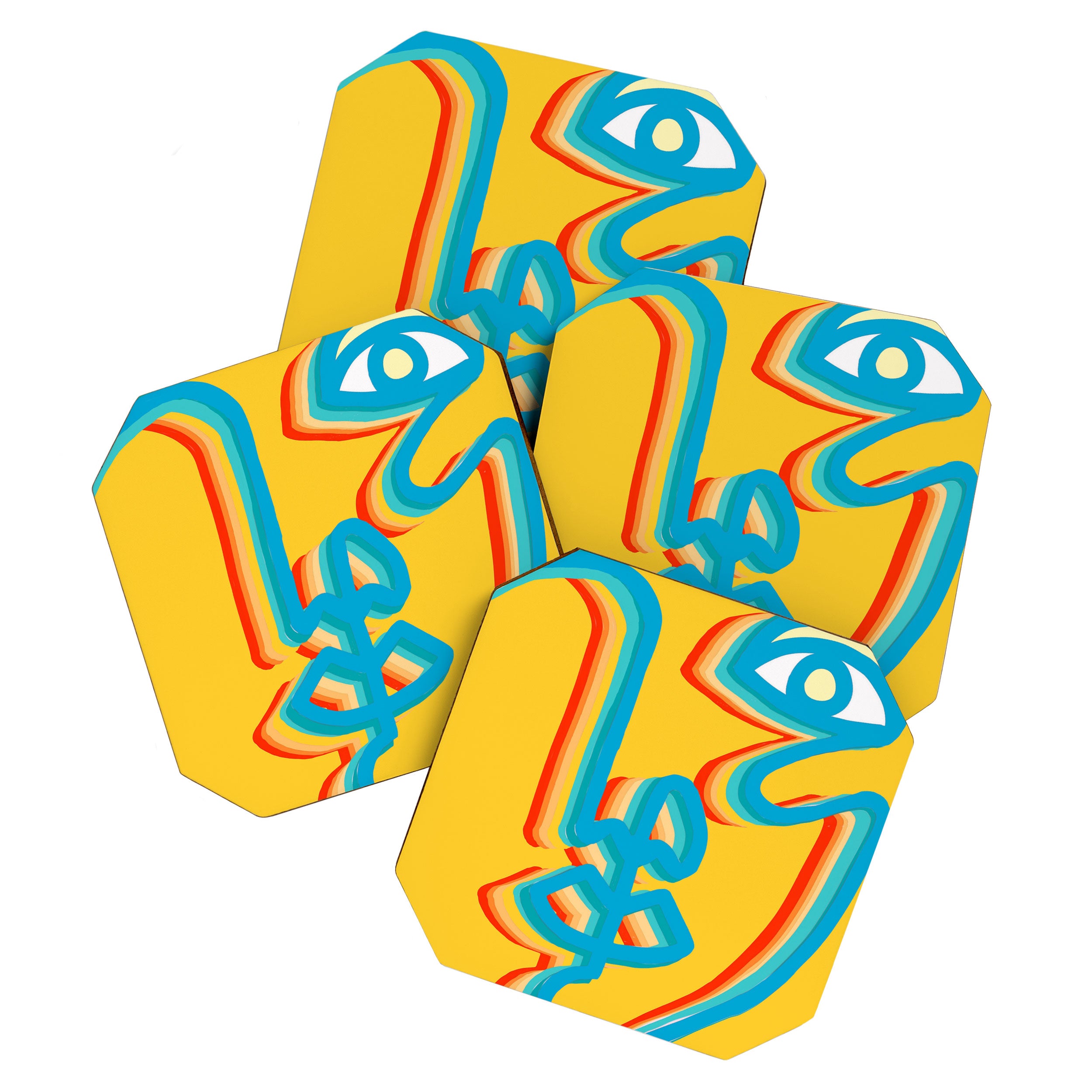 Groovy Two Faced Coaster Gallery Image 1