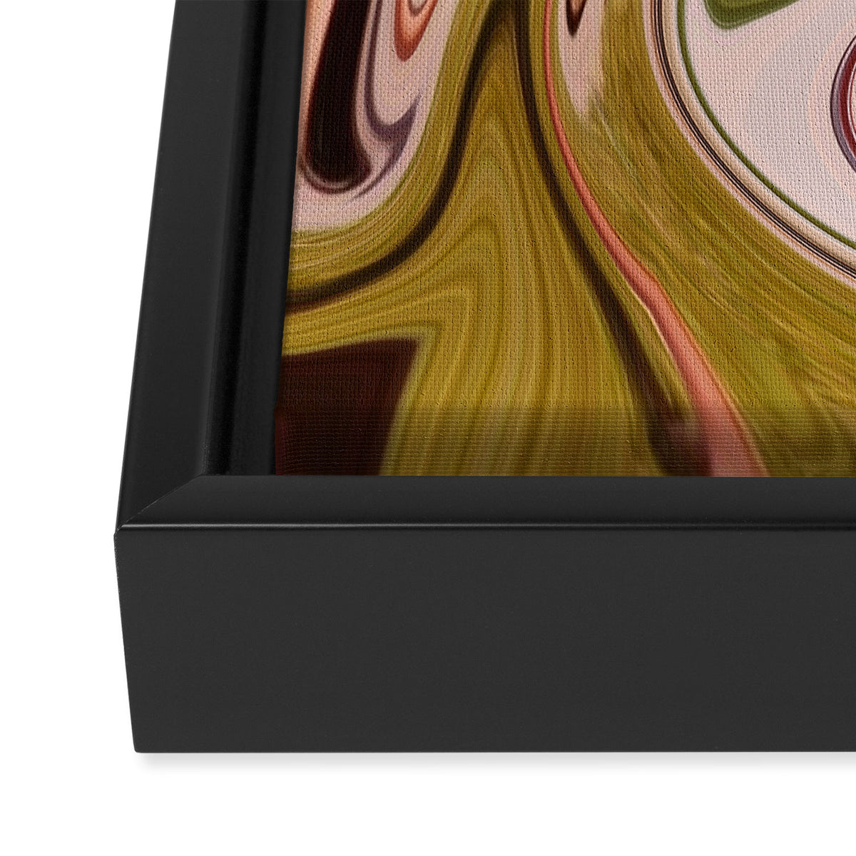 Groovy Vibes Only Framed Canvas Print Gallery Image 3