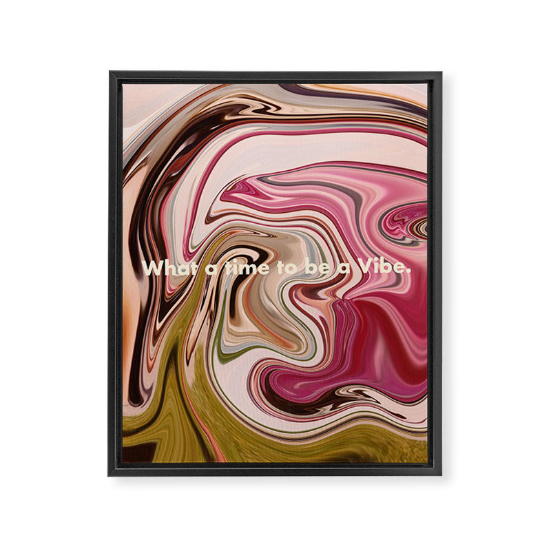 Groovy Vibes Only Framed Canvas Print Gallery Image 8