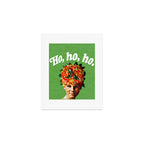 Holly Jolly Ham Head Art Print Gallery Image 1