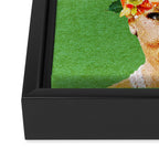 Holly Jolly Ham Head Framed Canvas Print Gallery Image 3