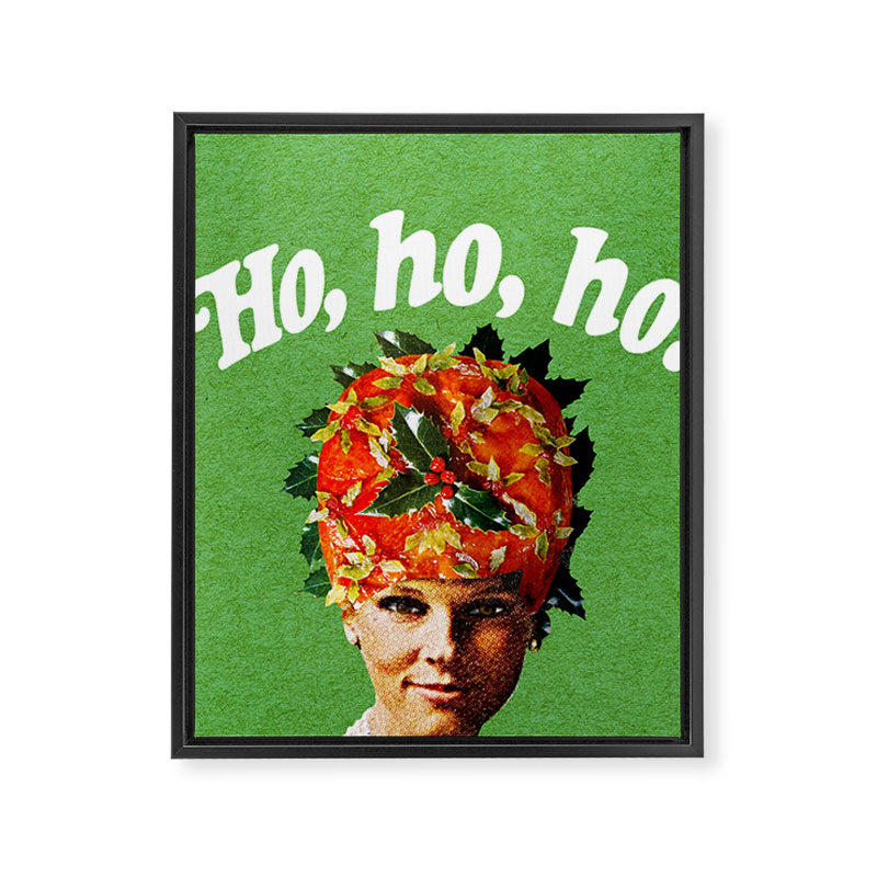 Holly Jolly Ham Head Framed Canvas Print Gallery Image 8