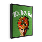 Holly Jolly Ham Head Framed Canvas Print Gallery Image 2