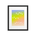 Howdy Framed Art Print Gallery Image 5