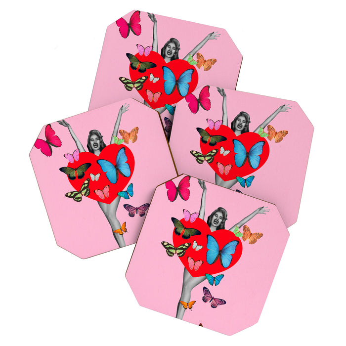 I Get Butterflies! Coaster Gallery Image 1