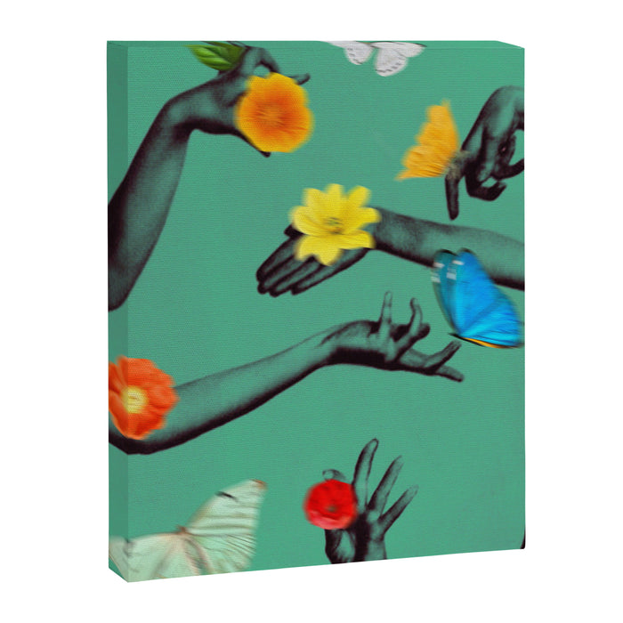 Jewels in Teal Canvas Print Gallery Image 1